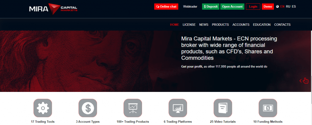 Mira Capital Market scam, Mira Capital Market features