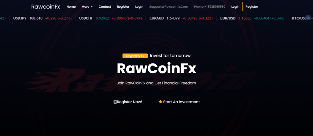 RawCoinFX Review, RawCoinFX Company