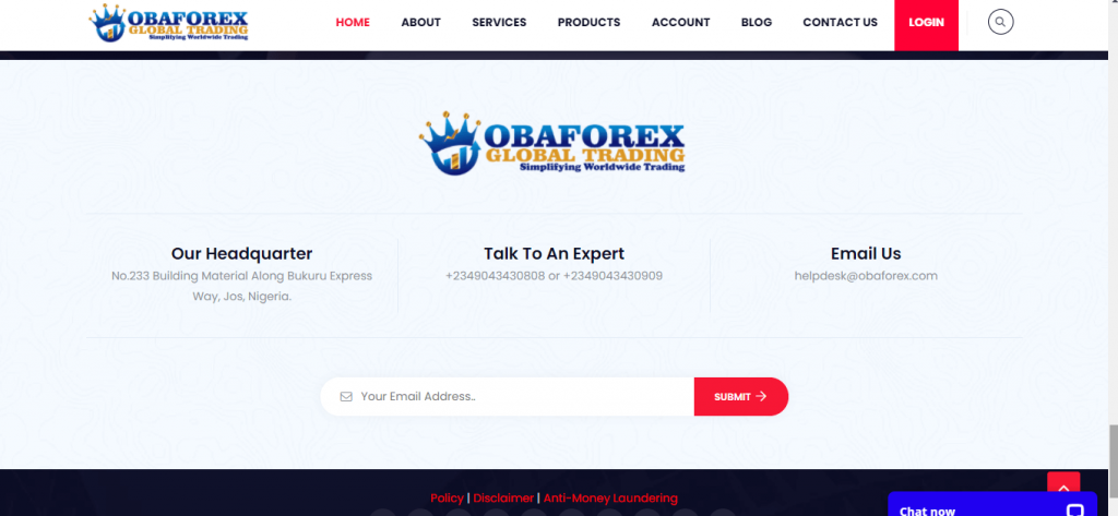 Obaforex.com Review, Obaforex.com Contract 