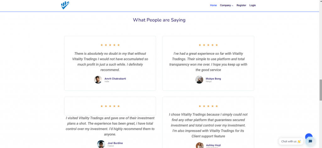 Vitality Tradings Scam Review, Vitality Tradings Testimonials