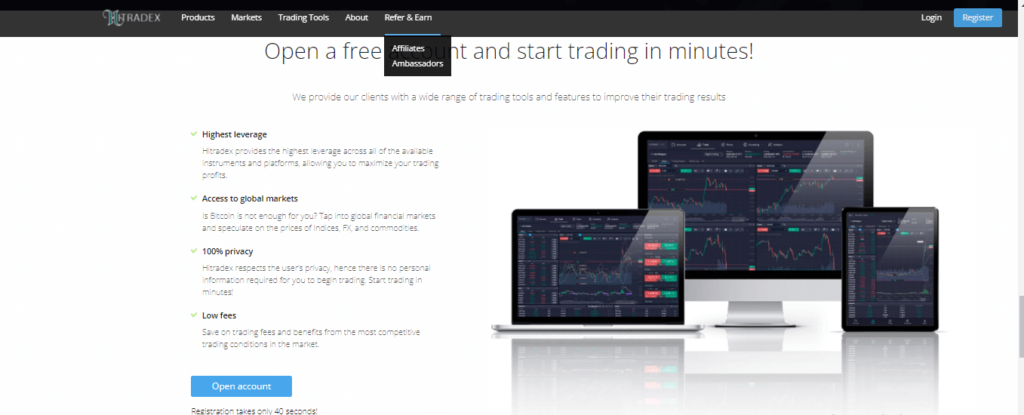 Hitradex.com Trading Terminal